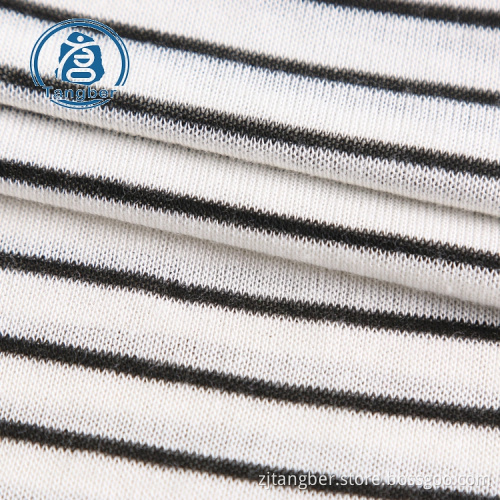 Tissu personnalisé textile à rayures en coton de haute qualité